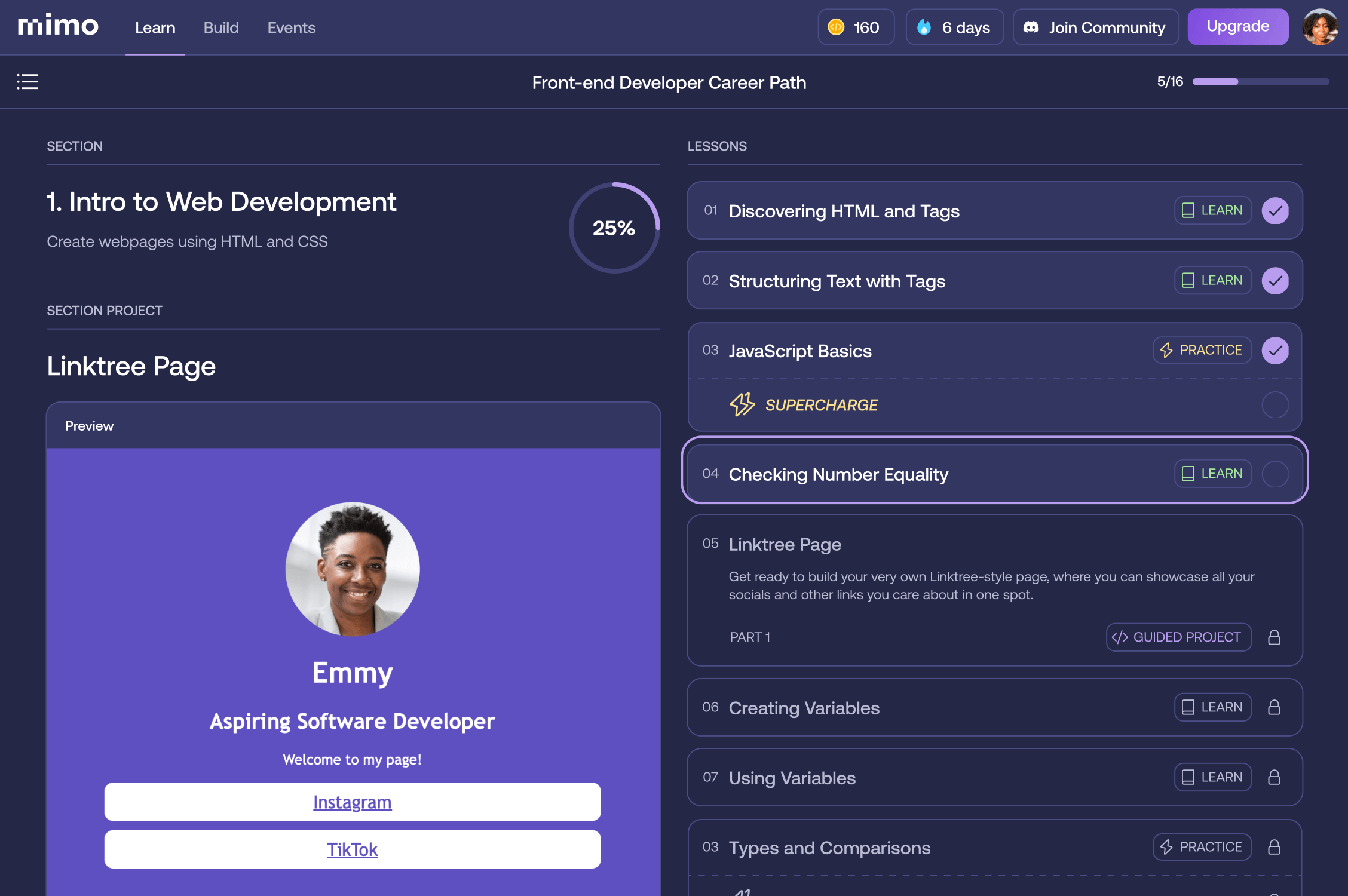 Mimo web app